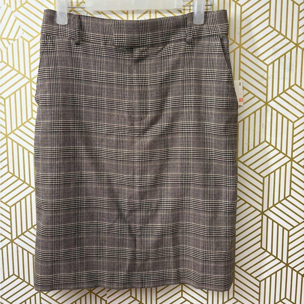 Bar III Plaid Pencil Skirt size 2 - Picture 6 of 7